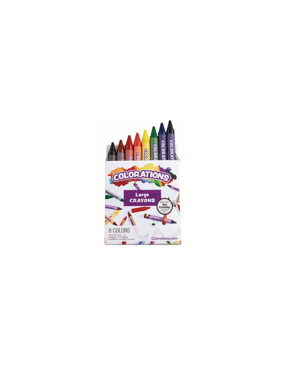 Colorations Large Crayons - Set of 8